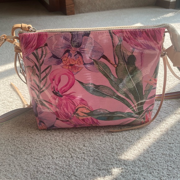 NWT Consuela Pink Flamingo Crossbody Bag - Picture 2 of 11